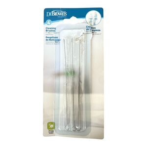 Dr. Brown's Cleaning Brushes for Bottle Vent System, 3 Sealed Brushes NEW, Open